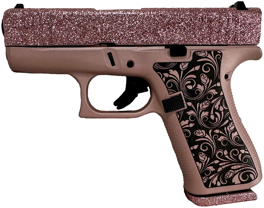 GLOCK 43X 9MM GLITTER GUNZ VINTAGE ROSE GOLD - Sale